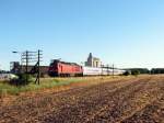 232 122 mit IC 143 in Casekow  (18.07.2006)