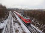 Am 15.12.2012 wurde der Advent-Express von Gttingen nach Erfurt von 232 571-0 gezogen.