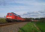 232 359-0 befrderte am 29.04.13 den 51687 durch das Vogtland, hier in Plauen/V.