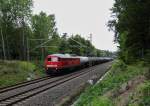 Am 10.09.13 fuhr die altbelftete 232 117 mit einem Dngemittelzug nach Oelsnitz/V.