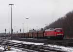 232 426 ist am 16.01.14 bei der Ausfahrt in Marktredwitz zusehen.