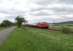 232 255 zusehen am 03.05.14 mit einem Umleiter bei Neustadt an der Orla.