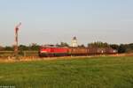 232 472 mit Güterzug am 23.07.2014 bei Lindholm.