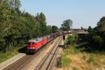 232 472 + 232 388 mit Güterzug am 23.07.2014 in Lunden.