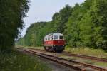 232 105-7 der DB Schenker Rail Polska am 27.07.2014 in Klinge.