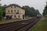 232 240-2 hatte am 17.08.15 die Aufgabe, eine Garnitur IC-Doppelstockwagen vom Bombardier-Werk in Görlitz nach Dresden zu befördern.