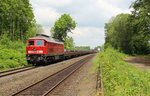 232 209-7 mit einem Frankenwaldumleiter zu sehen am 01.06.16 in Waldershof.