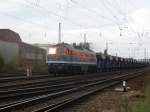 232 105-9 der NBE bei der Einfahrt in Leipzig,am 05.10.09