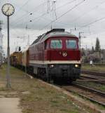 232 550-4 bei der Durchfahrt in Richtung Magdeburg im Bahnhof Stendal.05.05.2012 