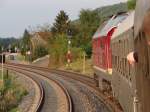 Am 07.09.13 ging es mit dem Eisenbahnmuseum Leipzig und der LEG 132 158 nach Meiningen zu den XIX Dampfloktagen. Hier mal ein Bild aus dem Zug. 