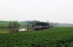 Am 01.04.14 fuhr die raildox 232 103 wieder auf der Wismut Werkbahn. Hier zusehen bei Frankenau.