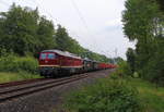 DGS 95157 mit Holzzug von Stade nach Plauen, kurz vor dem Ziel.