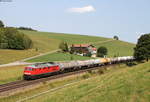 232 498-6 mit dem EZ 45190 (Hall in Tirol-Bludenz) bei Günzach 28.8.18
