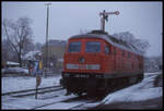 2326ß04 rangiert am 10.1.1999 im Bahnhof Goslar.