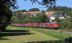 ER 53141 mit 232 255 von Oelsnitz nach Weischlitz kurz vor der Einfahrt Weischlitz.