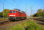 Die Zuglok 232 255 zu unserer DB Sonderfahrt setzte am 30.09.2022 im Bahnhof von Züssow um.