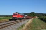 232 609 mit Güterzug 51683 am 14.08.2013 bei Oberteich.