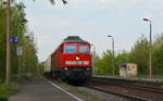 232 117-2 mit  Zucker Containern  nach Zeitz hier in Leipzig Knautnaundorf 24.04.2020