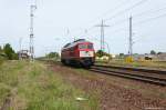 232 901-9 DB Schenker Rail Deutschland AG kam solo durch Satzkorn und fuhr weiter in Richtung Golm.