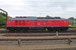 Seitenansicht von 232 469-7, als sie am 27.05.2015 in den Bahnhof von Padborg einfuhr.