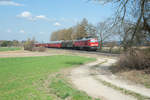 233 306-0 mit dem EZ 45368 Cheb - Nürnberg Rbf bei Waldershof, 01.04.2017