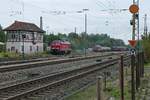 Fnf Rangierfahrten bis zum Ankuppeln an den Zug (|) - Die erste Rangierfahrt von der Abstellung auf einem Stumpfgleis im westlichen Teil von Lindau-Reutin bis zur bzw.