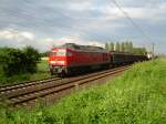 233 689 mit Gem Gterzug in Ahlten auf der GUB am 7.7.2007