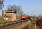 233 127-0 mit dem EZ 52189 (Leipzig Engelsdorf-Zeitz Gbf) an der Bk Zauschwitz 25.2.21