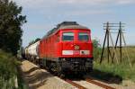 233 521 mit FE 45421 bei Petershagen (27.07.2007)