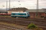 233_061 der ARRIVA Bahngesellschaft beim umsetzen im Bhf Lichtenfels vor dem Bw 17.10.2007