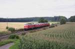 Lokzug 88792 fuhr am 09.08.2008 von Mnchen Laim Rbf nach Lindau Hbf.