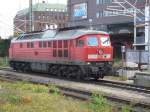 233 696-4 wartet am 0.10.08 im Bahnhof Lbeck auf den nchsten Einsatz.