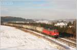 233 521 bei eisigem Winterwetter im Vogtland unterwegs.