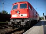 233 206 hat am 13.Mai 2009 in Bergen/Rgen rangiert und wartete danach auf Ausfahrt nach Mukran.