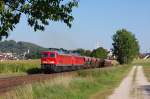 232 347 + 232 668 mit Schotterzug am 24.08.2009 bei Sulzbach-Rosenberg