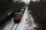 Mit einem weiteren Kalizug nach Gerstungen mhte sich 233 521-4 in Dankmarshausen die Steigungen hinauf.