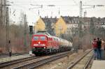Reger Andrang herrschte am 20.03.10 fr 233 176, 218 003 (225 803)& 217 015 am Heimeranplatz