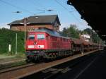 233 076-9 duchfuhr am 4.9.10 mit Getreidezug Leipzig-Leutzsch in Richtung Plagwitz.