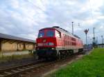 233 511-5 bei der Ausfahrt in Zwickau/Sachs. am 10.08.12.
