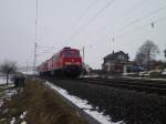 233 452 und 233 176 fahren Lz am 18.03.13 durch Limbach/V.