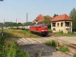 233 616 mit Kesselzug in Rowein (24.07.2006)