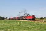 233 321 mit Güterzug am 21.07.2014 bei Lindholm.