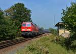 233 367 mit einem Autozug am 05.09.2014 bei Kothmaißling.