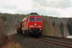 233 452-2 DBSR bei Marktleuthen am 25.02.2016.