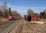 233 698-0 mit dem 51081 zu sehen am 18.03.16 in Waldershof.