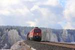 233 636-0 DBSR bei Marktleuthen am 25.02.2016.
