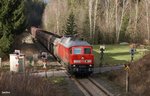 233 040 mit einem Kohlezug am 28.03.2016 bei Elisenfels auf dem weg ri.