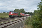 233 669-8 mit der Überführung des neuen München-Nürnberg Express von Velim nach Nürnberg bei Wiesau, 24.09.2017