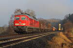 Der Ez 51617 von Zwickau nach Nürnberg am am 11.11.2021 bei Fattigau in empfang genommen. Zuglok dabei die 233 112