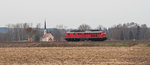 Nachdem 233 373-0 am Vormittag des 02.04.16 einen Güterzug nach München Nord Rbf beförderte, konnte sie als Lz zurück nach Mühldorf am Nachmittag bei Walpertskirchen